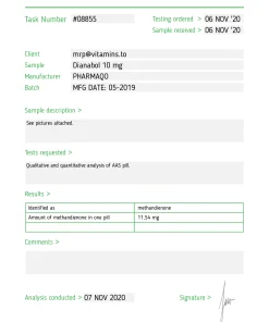 Alternative view of Dianabol – Pharmaqo Labs [100tabs/10mg]