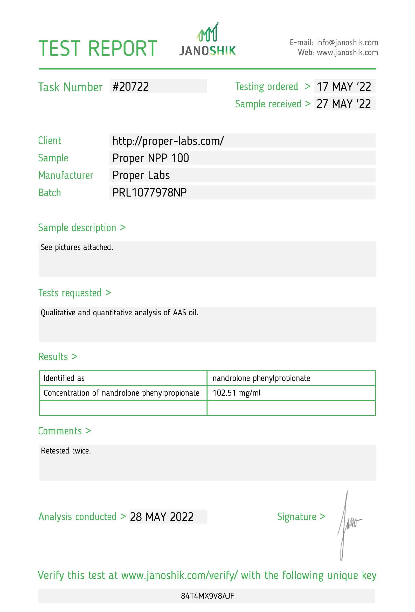 NPP 100 – Proper Labs - Imagen 2