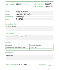 Alternative view of Nandrodec 300 – Pharmaqo Labs