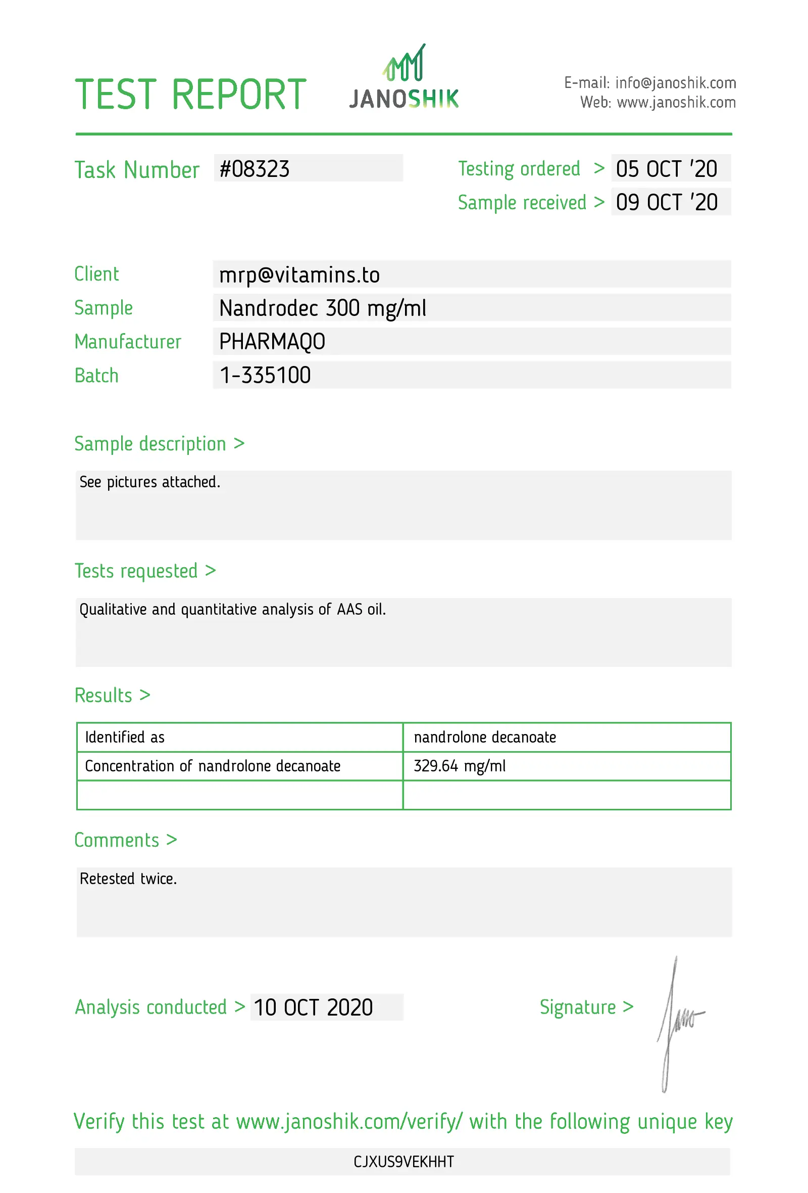 Nandrodec 300 – Pharmaqo Labs - Imagen 2