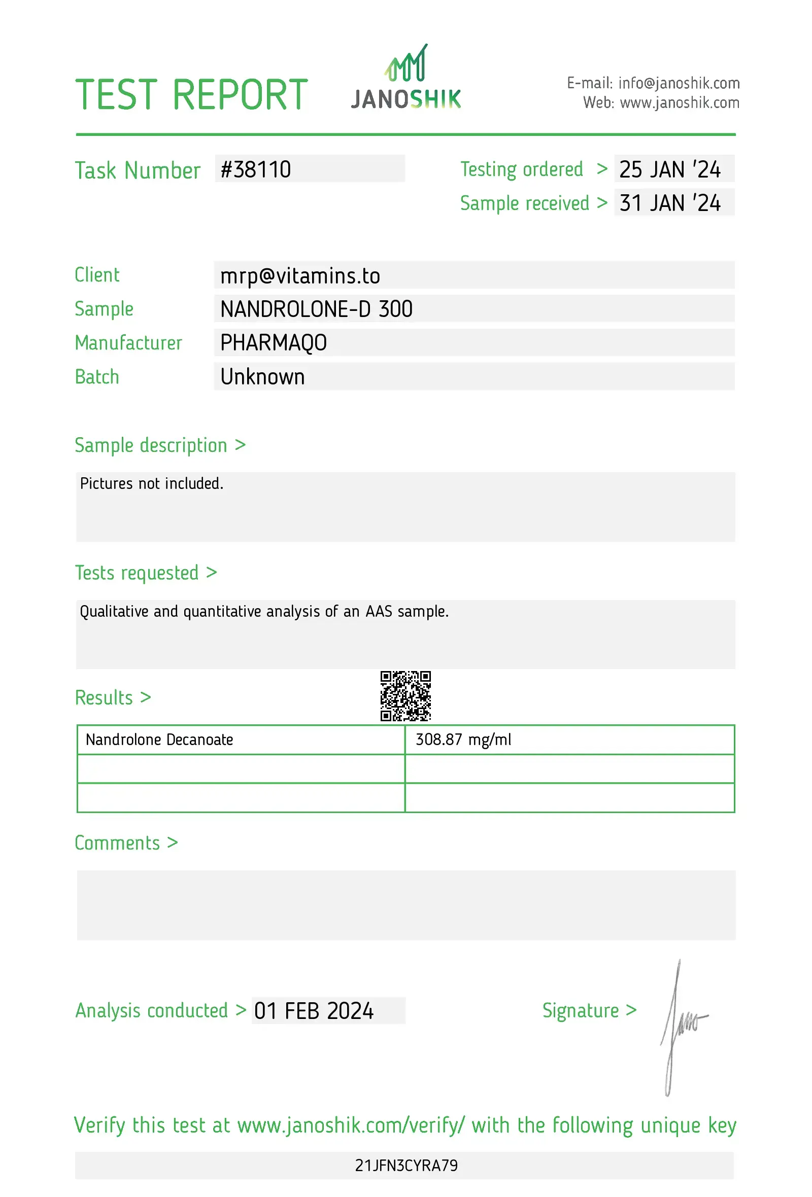 Nandrodec 300 – Pharmaqo Labs - Imagen 3