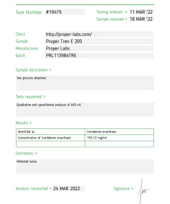 Alternative view of Trenbolone Enanthate 200 – Proper Labs
