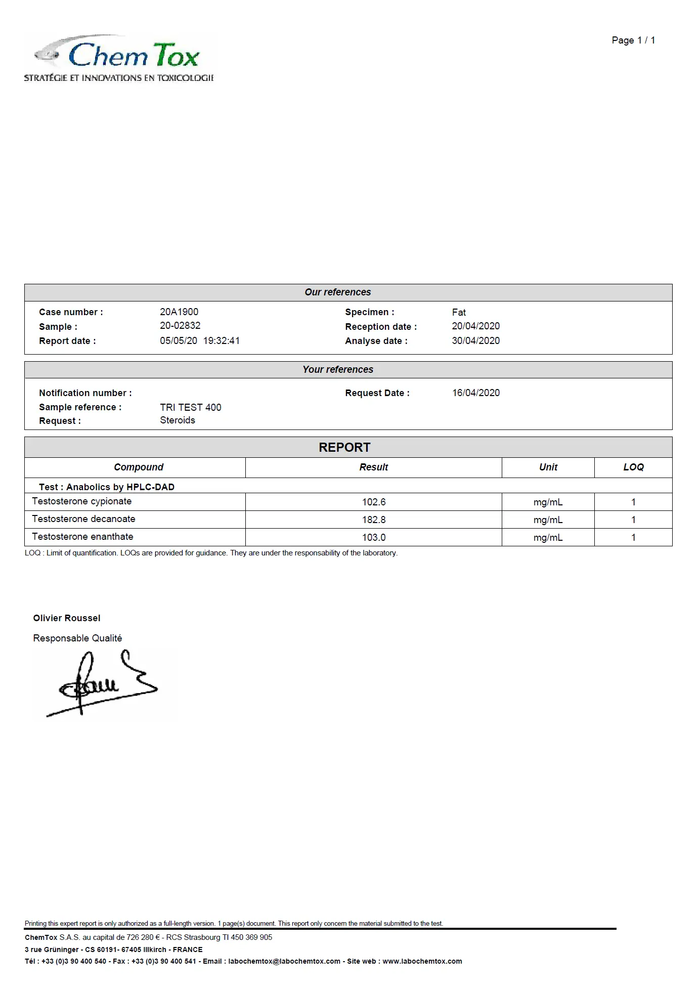 Tri-Ester Test 400 – Pharmaqo Labs - Imagen 7